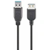 Image de Goobay 93999 USB 3.0 SuperSpeed Verlängerungskabel Schwarz 3 m USB 3.0-Stecker (Typ A) > USB 3.0-Buchse (Typ A)