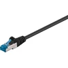 Image de Goobay 94152 CAT 6A Câble patch, S/FTP (PiMF), noir, 0.25 m - LSZH sans halogène, cuivre