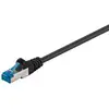 Image de Goobay - Cat 6a Câble Patch, S/ftp (pimf), Noir, 0,25 M, Conducteur En Cuivre (cu), Gaine De Câble Sans Halogène (lszh). Longueur De Câble 0.25 M