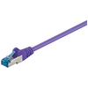 Image de Câble patch CAT 6A, S/FTP (PiMF), violet, 0,25 m - conducteur en cuivre (CU), gaine sans halogène (LSZH)