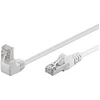 Image de Cat 5e Câble Patch 1x 90° Coudé, F/utp, Blanc, 5 M, Conducteur En Aluminium Plaqué Cuivre (cca), 1x Prise Rj45 90° (8p8c). Longueur De Câble 5 M