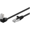 Image de Goobay CAT 5e Patch Cable 1x 90° Angled, F/UTP, 10 m, Black