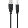 Image de goobay Câble USB 2.0 Hi-Speed A mâle vers B mâle noir 0,25 m