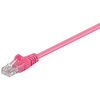 Image de Goobay 95214 CAT 5e Câble patch, U/UTP, magenta, 0.5 m - CCA mélange de cuivre