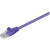 Image de Goobay 95216 CAT 5e Câble patch, U/UTP, violet, 0.5 m - CCA mélange de cuivre