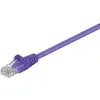Image de Goobay 95225 CAT 5e C  ble patch, U/UTP, violet, 15 m - CCA m ©lange de cuivre