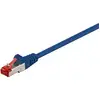 Image de Goobay - Cat 6 Câble Patch, S/ftp (pimf), Bleu, 0,25 M, Conducteur En Aluminium Plaqué Cuivre (cca). Longueur De Câble 0.25 M