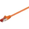 Image de Goobay 95506 CAT 6 câble patch, S/FTP (PiMF), orange, 3 m - CCA mélange de cuivre