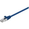 Image de Goobay 95532 CAT 5e Câble patch, F/UTP, bleu, 1.5 m - CCA mélange de cuivre