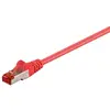 Image de Câble patch CAT 6, S/FTP (PiMF), rouge, 1,5 m - conducteur en cuivre (CU), gaine sans halogène (LSZH)
