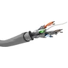 Image de Goobay 95693 CAT 6 câble réseau, S/FTP (PiMF), gris, 305 m - CCA mélange de cuivre pour applications SOHO, AWG 26/7 (stranded), PVC