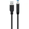 Image de goobay Câble USB 3.0 SuperSpeed A mâle vers B mâle noir 0,25 m