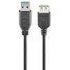 Image de Câble d'extension USB 3.0 SuperSpeed A mâle A femelle noir - longueur : 5,00 m