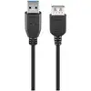 Image de Câble De Rallonge Usb 3.0, 5 M, Noir, Fiche Usb 3.0 (type A) Prise Usb 3.0 (type A). Longueur De Câble 5 M