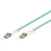 Image de Goobay 95754 Câble à fibres optiques, multimode (OM3) Aqua, 7.5 m, turquoise - LC mâle (UPC) > LC mâle (UPC)