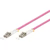 Image de Goobay 95937 Câble à fibres optiques, multimode (OM4) violet, 5 m - LC mâle (UPC) > LC mâle (UPC)