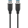 Image de Goobay 96117 Câble USB 3.0 SuperSpeed, noir, 5 m - USB 3.0 mâle (type A) > USB 3.0 mâle (type A)
