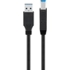 Image de Goobay 96119 câble USB USB 3.2 Gen 1 (3.1 Gen 1) 5 m USB A USB B Noir - Neuf