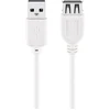 Image de Goobay 96197 Rallonge USB 2.0 Hi-Speed, blanc, 0.6 m - USB 2.0 mâle (type A) > USB 2.0 femelle (type A)