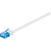 Image de Goobay 96347 Câble patch plat CAT 6A, U/UTP, blanc, 5 m - matériau cuivre