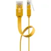 Image de Goobay - Cat 6 Câble Patch Plat, U/utp, Jaune, Conducteur En Cuivre (cu). Longueur De Câble 0.5 M