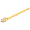Image de Cat 6 Câble Patch Plat, U/utp, Jaune, Conducteur En Cuivre (cu). Longueur De Câble 1 M