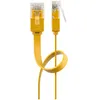 Image de Goobay - Cat 6 Câble Patch Plat, U/utp, Jaune, Conducteur En Cuivre (cu). Longueur De Câble 1.5 M