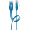 Image de Cat 6 Câble Patch Plat, U/utp, Bleu, Conducteur En Cuivre (cu). Longueur De Câble 5 M