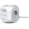 Image de Realpower 404874 RealPower PowerBox 431 Steckdosenwürfel mit USB und USB C