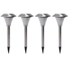 Image de Ensemble De 4 Lampes D'Extérieur À Led Solar Pour Lampes De Terrasses De Jardin En Acier Inoxydable Pour Terrasses De Jardin