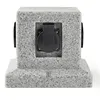 Image de Distributeur Extérieur 4 Plug Cube Dés Stone Optique Jardin Terrasses Alimentation Gris