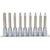 Image de KS TOOLS Jeu de douilles à embout 1/2" Torx long 9 pces T20-T60 - 911.1520