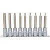 Image de 1/2' Jeu De Douilles Tournevis Torx, Longues, 9 Pcs, T20-t60