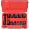 Image de Coffret De Douilles À Chocs 6 Pans 1/2'' 10 Douilles, 1 Cardan, 1 Rallonge 12pcs - 515.0112 - Kstools