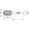 Image de KS TOOLS Fraises sur tige HM, forme C 3 mm - 515.3241