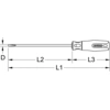 Image de KS Tools TITAN+ tournevis à fente,2,4mm,L=151mm, 965.0910