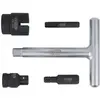 Image de KS-Tools Jeu de profilés spéciaux de service d'huile 1/4"+3/8" pour vis de vidange d'huile en plastique, 5 pièces, 150.1020