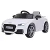 Image de Voiture électrique à pédales Audi TT RS blanche 12V pour enfants - Neuf