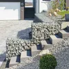 Image de Jardinex - Gabion Renforcé Fil 4,5 Mm À Spirales - Gris Galvanisé 50 X 50 X 50 Cm