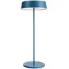 Image de Deko-Light, lampe d'appoint à batterie, ensemble comprenant : pied Miram + tête, couleur bleu. Puissance : 2,2 W, variateur tactile, température de couleur : 3000 K, flux lumineux : 196 lm, tension constante, tension d'entrée : 3,7 V/DC, boîtier en aluminium moulé sous pression, indice de protection IP 54