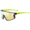 Image de Uvex Skyryse JR noir et jaune mat (2616) pour enfants S53.3.076.2616