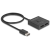 Image de DeLOCK Commutateur 2 en 1 DisplayPort, bidirectionnel, 8K - Neuf