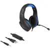 Image de Delock - Headset - ohrumschließend - kabelgebunden - 3,5 mm Stecker - Schwarz, Blau (27182)