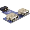 Image de Delock 41824 DELOCK USB Adapter Pinheader -> 2x A Bu/Bu nebeneinander