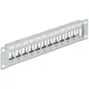 Image de DELOCK Patchpanel 1HE 12 Keystone Ports Metall grau