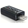 Image de DeLOCK 61645 changeur de genre de câble USB 2.0 2x 3,5 Noir - Neuf