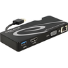 Image de Delock - Station d'accueil - USB - VGA, HDMI - GigE