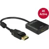 Image de DELOCK DeLOCK 62607 adaptateur de câble vidéo 0,2 m DisplayPort HDMI Type A (Standard) Noir