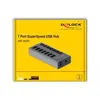 Image de Hub USB-A externe Delock avec 7 ports + commutateur, 5 Gbit/s