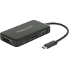 Image de Delock 63929 DELOCK Adapter USB-C > VGA/HDMI/DVI/DP St/Bu schwarz